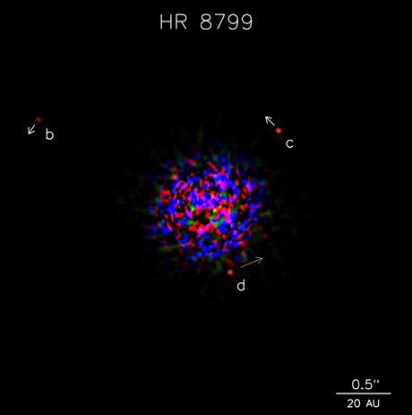 IR Image of Solar System Around HR 