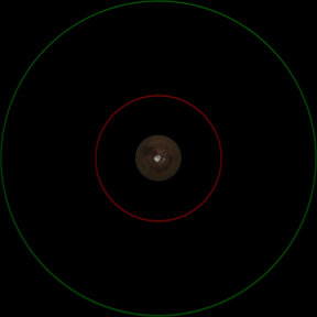 Mars' Moons Orbits To-Scale