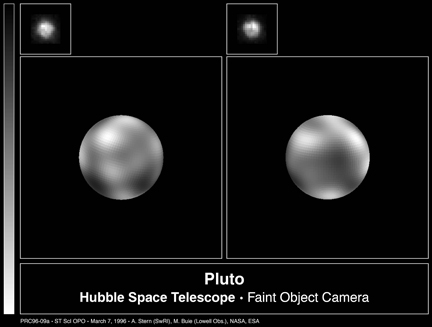 Pluto Seen from the HST
