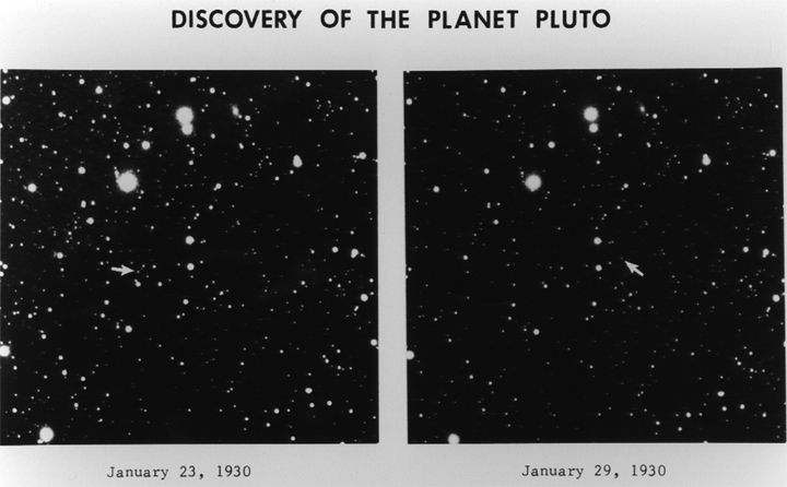 Original Pluto Discovery Images from 1930